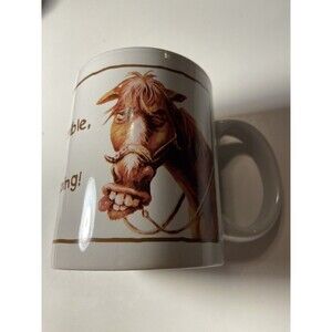 Vintage It Tastes Terrible But It Keeps Me Going Horse Funny Coffee Mug
